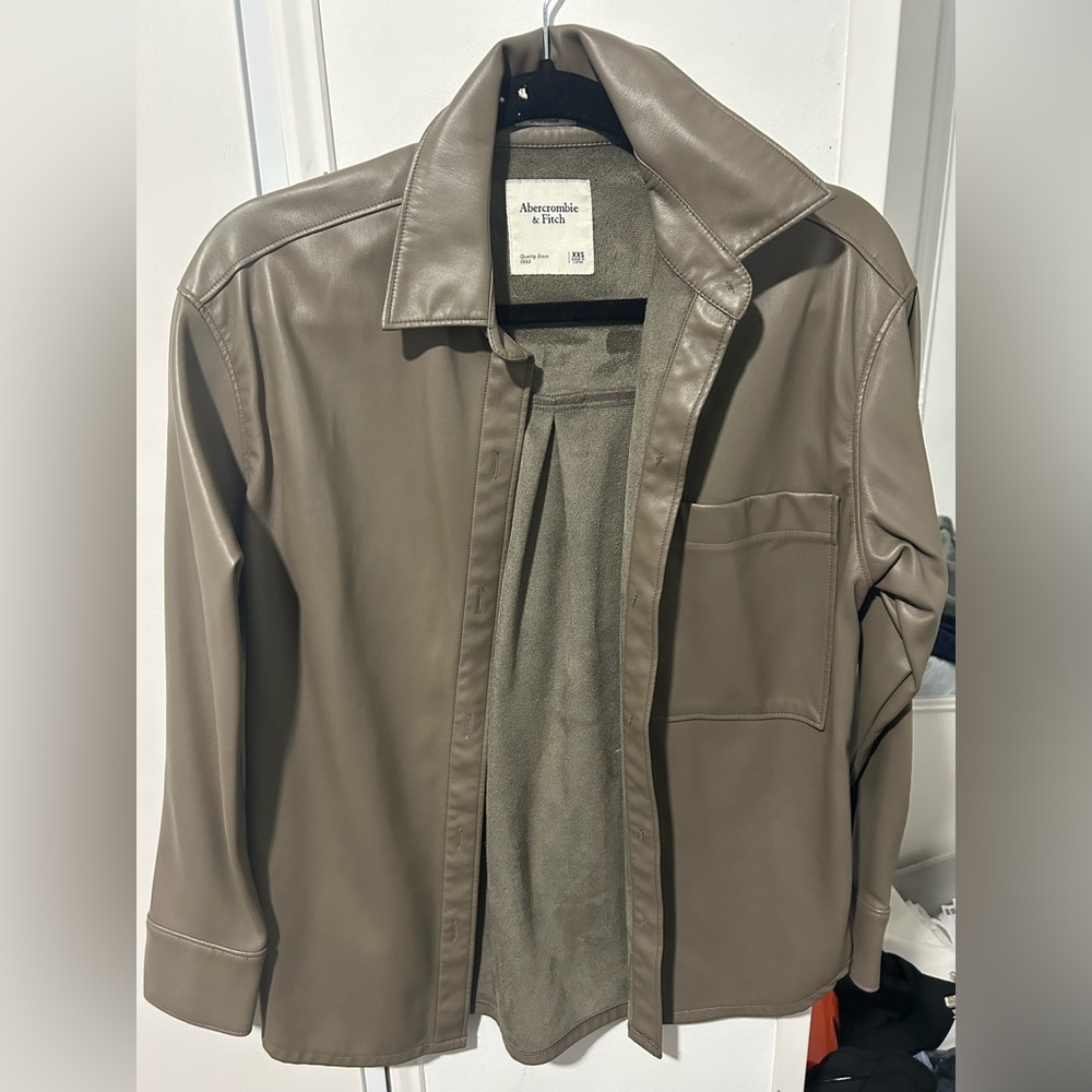 Ambercrombie & Fitch Leather Shacket